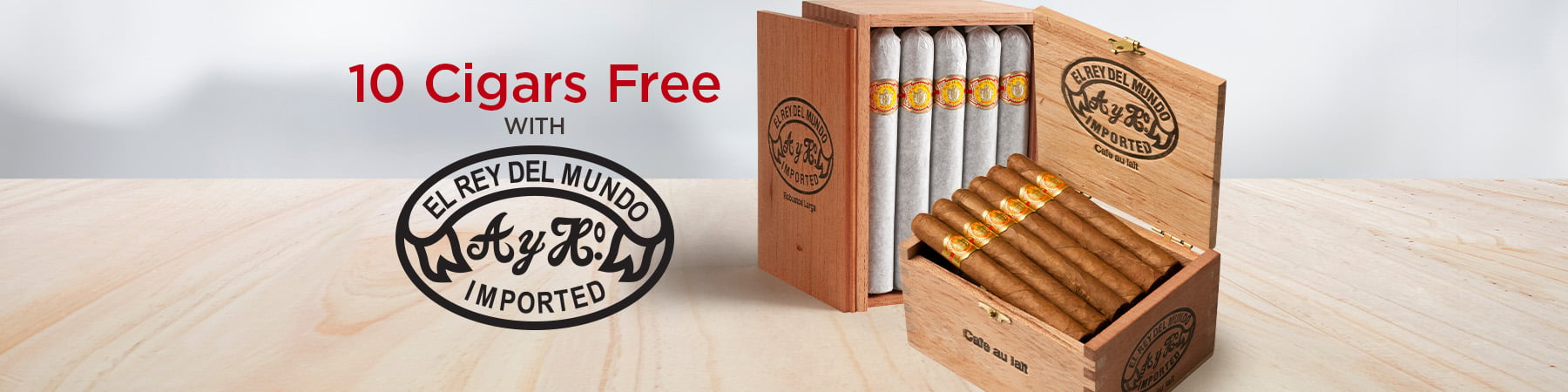 10 Cigars Free with El Rey del Mundo