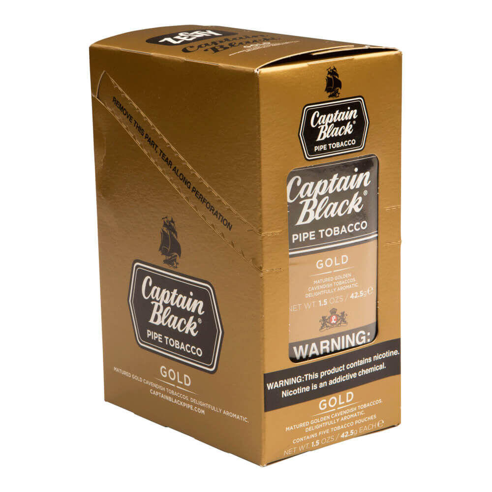 captain black black king size premium cut cigarettes packaging Captain Black Gold 7
