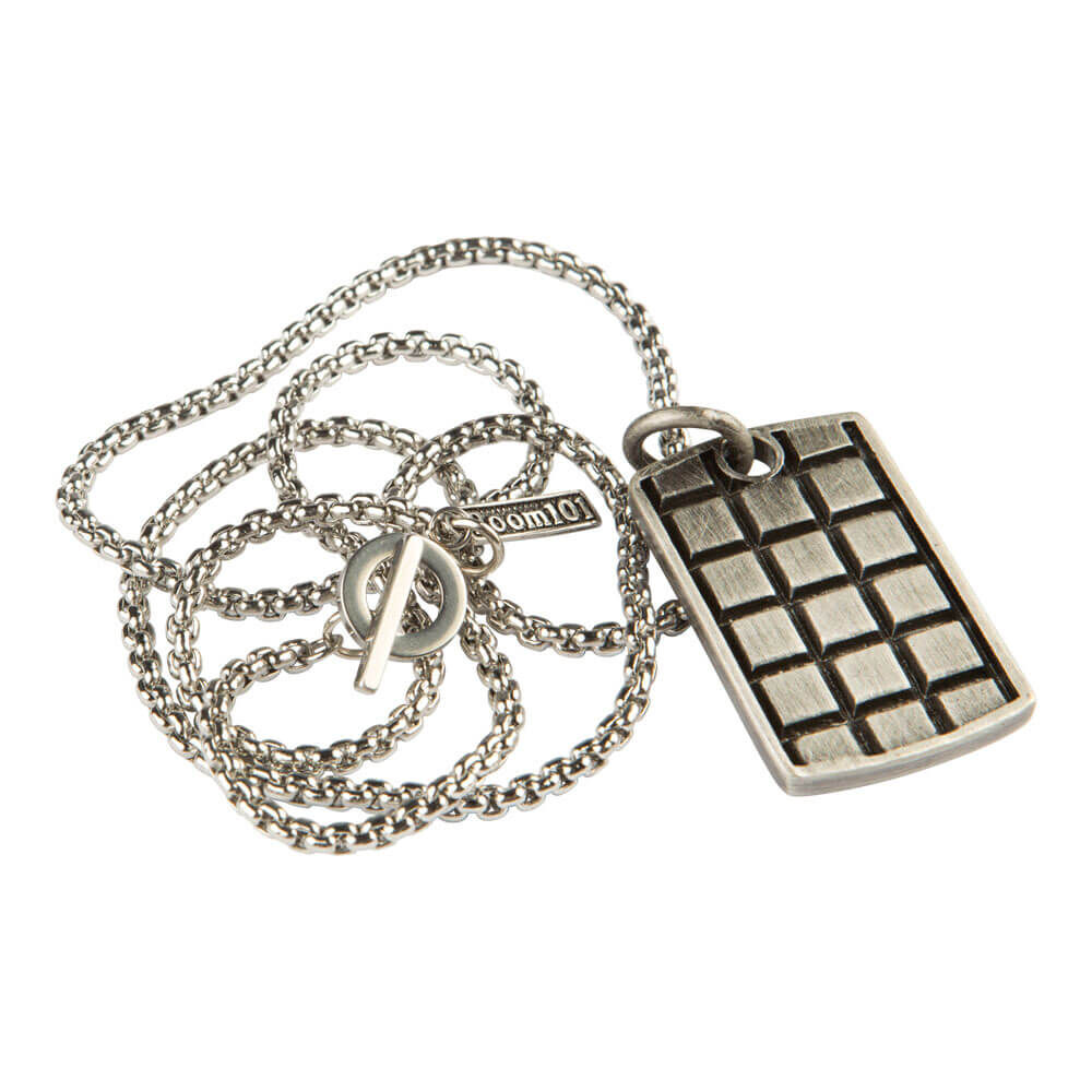 Stainless Raised Checker Dogtag, , jrcigars
