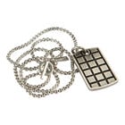 Stainless Raised Checker Dogtag, , jrcigars
