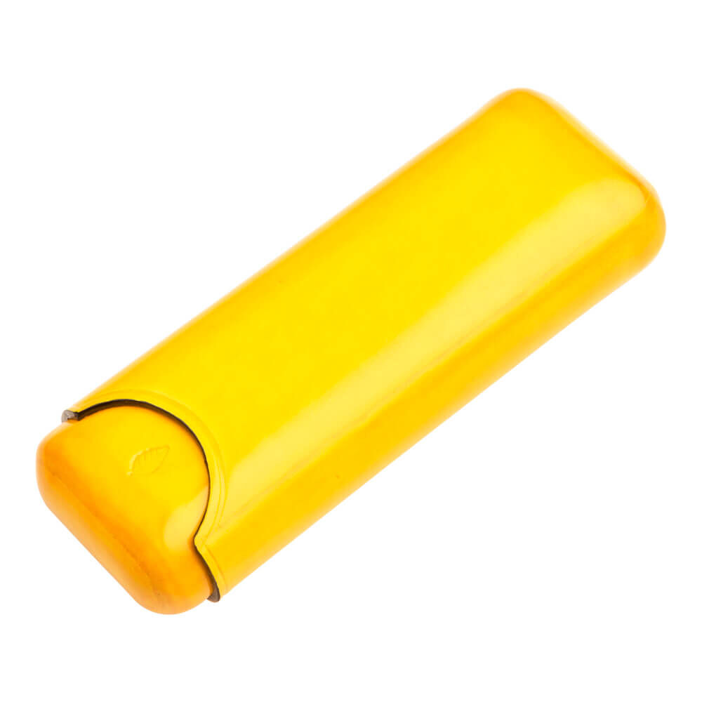 Yellow Banano 2-Finger Cigar Case, , jrcigars