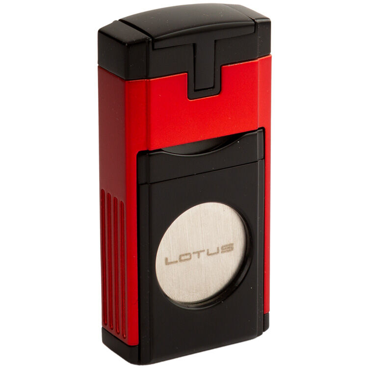 View product media 3LDURB Red and Black Duke Triple Torch Lighter With Cutter, , jrcigars 2