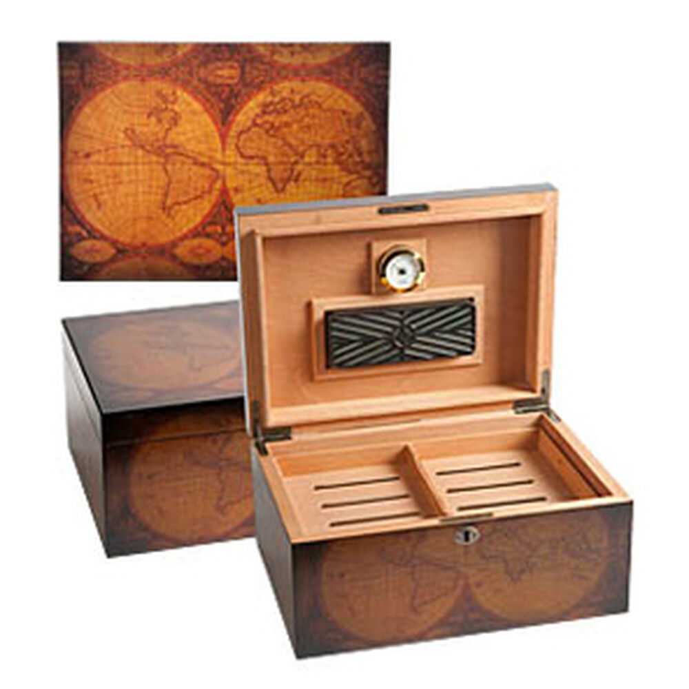 Map Humidor Cigar Humidors Old World | JR Cigar