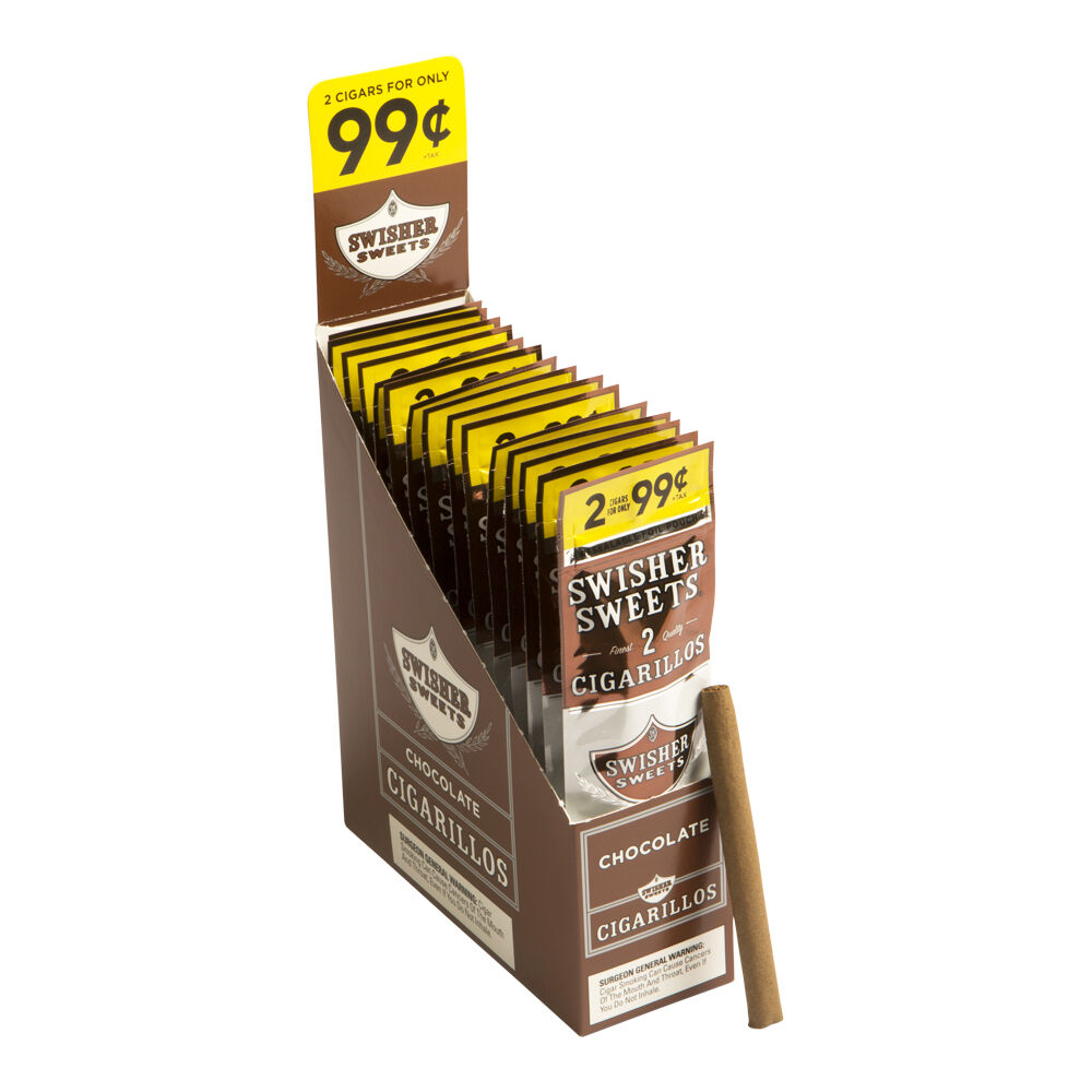 Swisher Sweets Cigarillos Chocolate Machine Made Cigars JRCigars