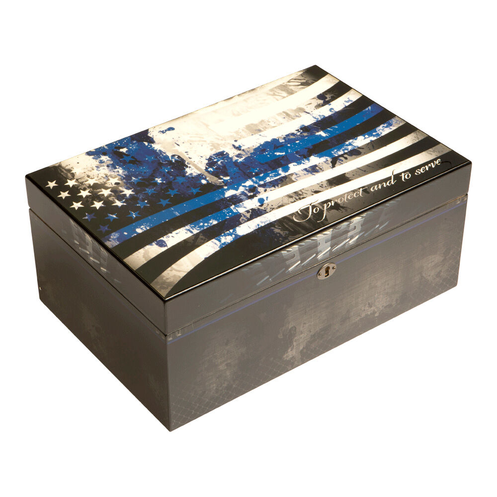 Cigar Humidors Police Flag 100Count JR Cigar