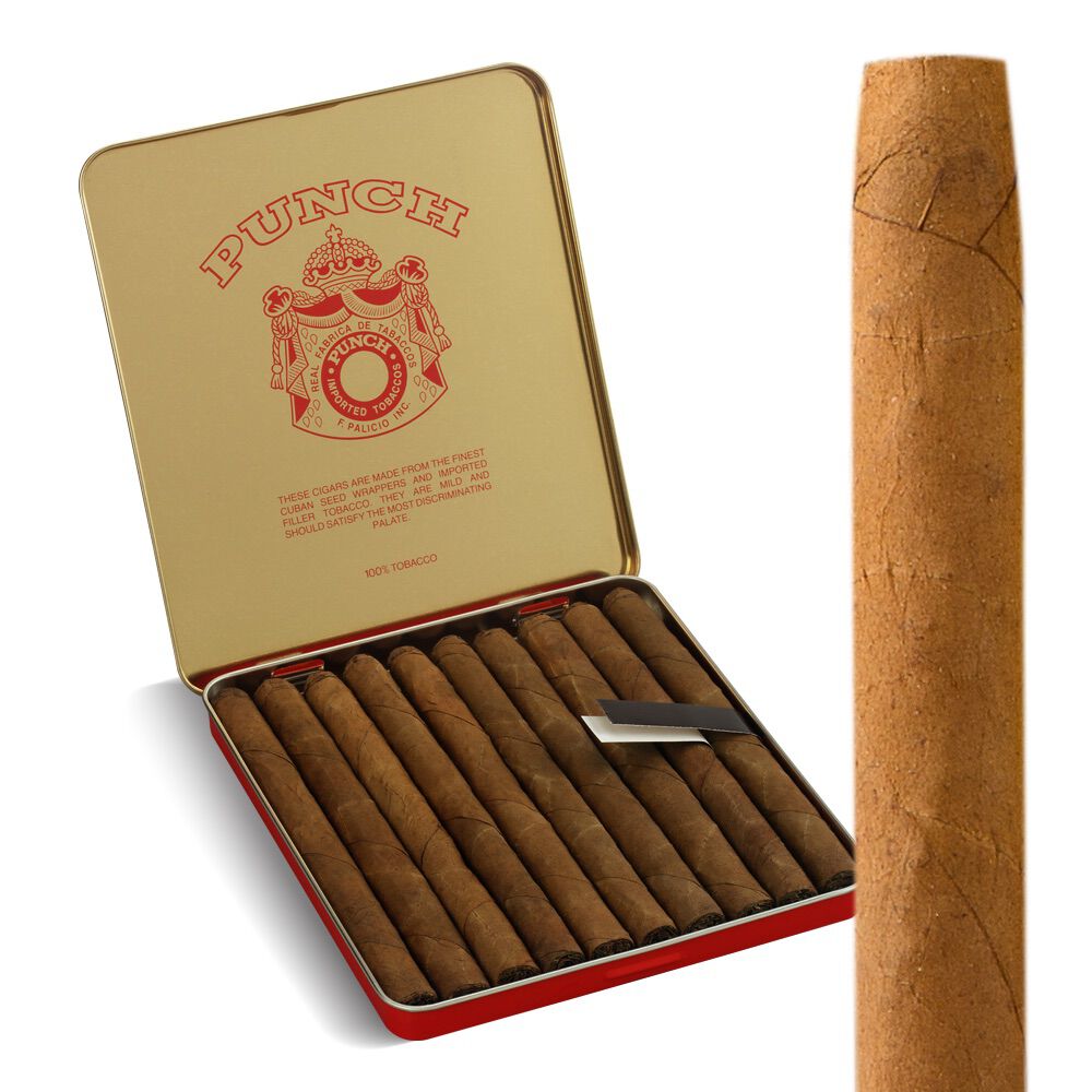 Punch Slim Panatellas (10 Tins of 10) JR Cigar