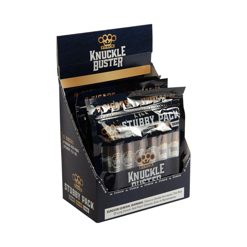 Punch Knuckle Buster Stubby Display 5/6pks | JR Cigar