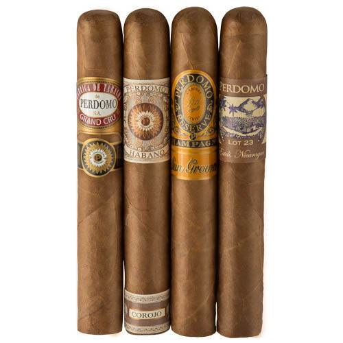 Perdomo 4-Pack Humidified Sun Grown Sampler, , jrcigars