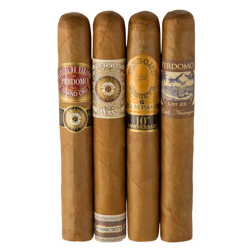 Perdomo 4-Pack Humidified Connecticut Sampler, , jrcigars