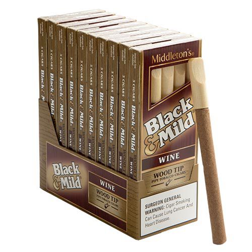 Black & Mild Cigars Wood Tip Wine JR Cigar
