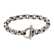Stainless Circle Link Bracelet 8.5 In., , jrcigars