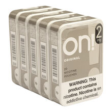 2mg tobacco pouch ON! Nicotine Pouches Mint / 5 Pack The unique flavor has a perfect balance and a natural feeling on! Nicotine Pouches 2mg -