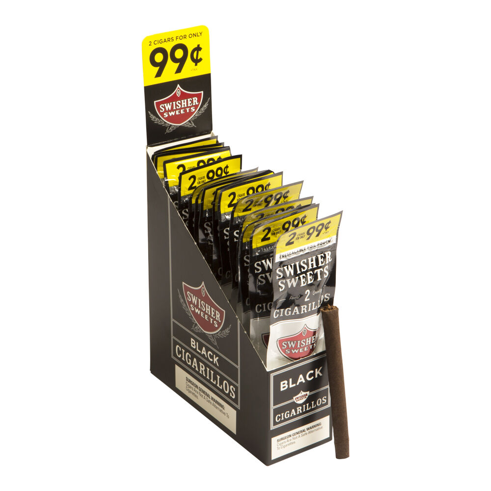 Swisher Sweets Cigarillos Black Machine Made Cigars JRCigars