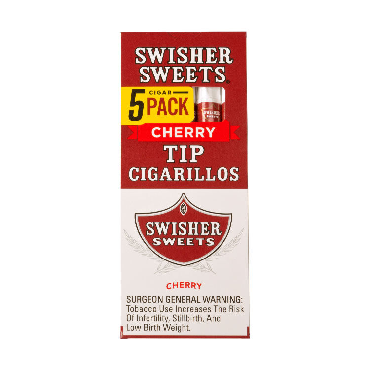 Swisher Sweets Cherry Tip Cigarillo Machine Made Cigars JRCigars