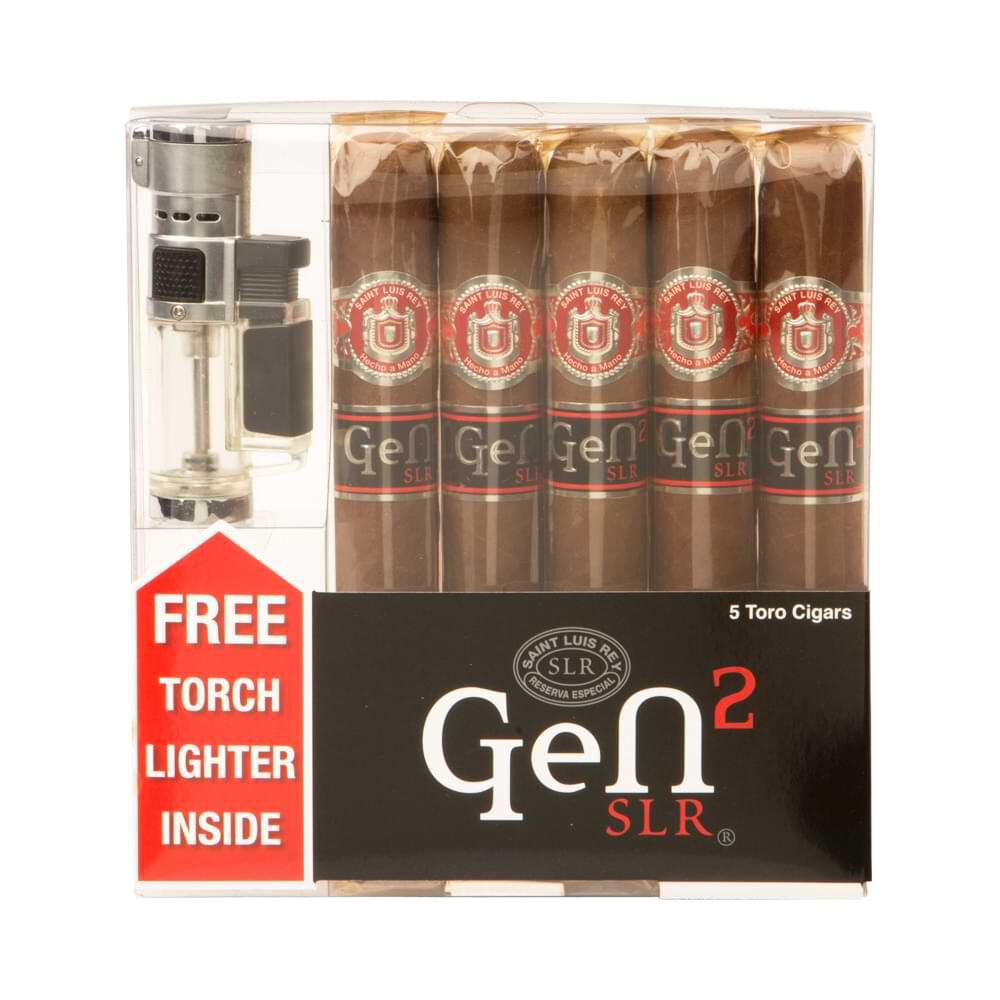 Cigar Samplers - Saint Luis Rey Gen 2 5pk + Lighter