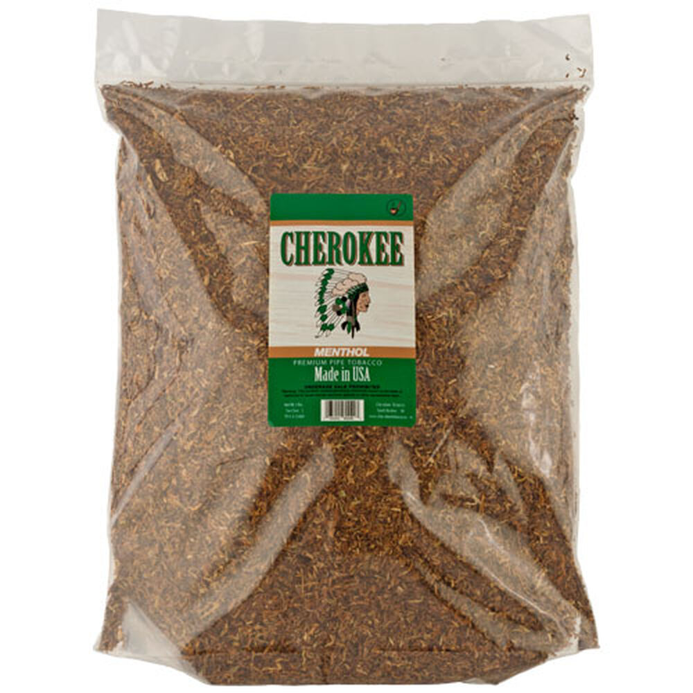 5 pound bag of tobacco Cherokee Fine-Cut Tobacco Menthol USA 4.37 5 pound bag of tobacco Cherokee Fine-Cut Tobacco Menthol USA 4.37