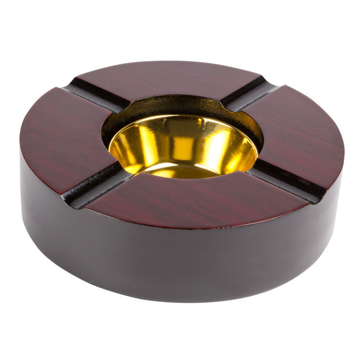 Cigar Ashtrays Cherry Wood 4Cigar Ashtray JRCigars