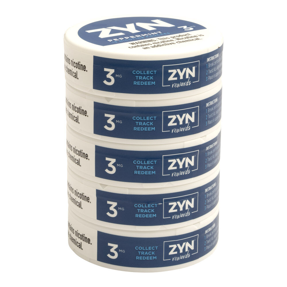 ZYN Peppermint 3MG Nicotine Pouches - 15 Count Can | JR Cigars ZYN Peppermint 3MG Nicotine Pouches - 15 Count Can | JR Cigars