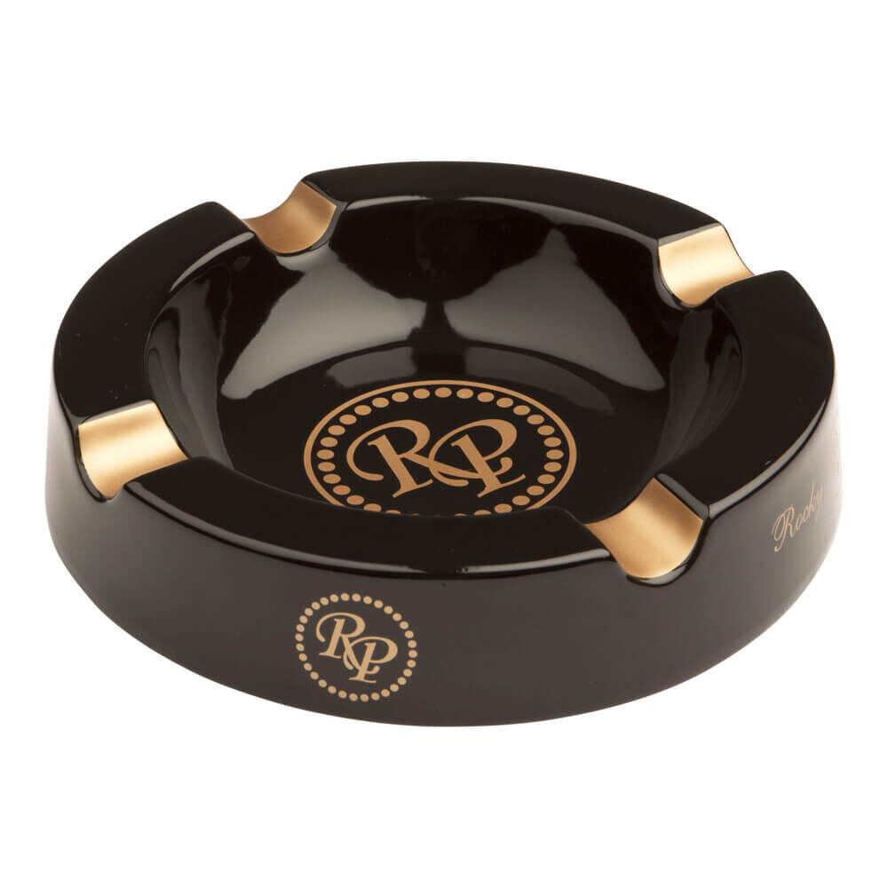 Black and Gold Rocky Patel Ashtray, , jrcigars