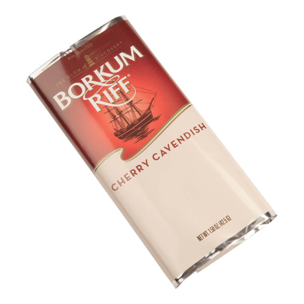 borkum riff cherry pipe tobacco Cavendish 5 Pockets of 1.5 oz Pipe Tobacco - Borkum Riff