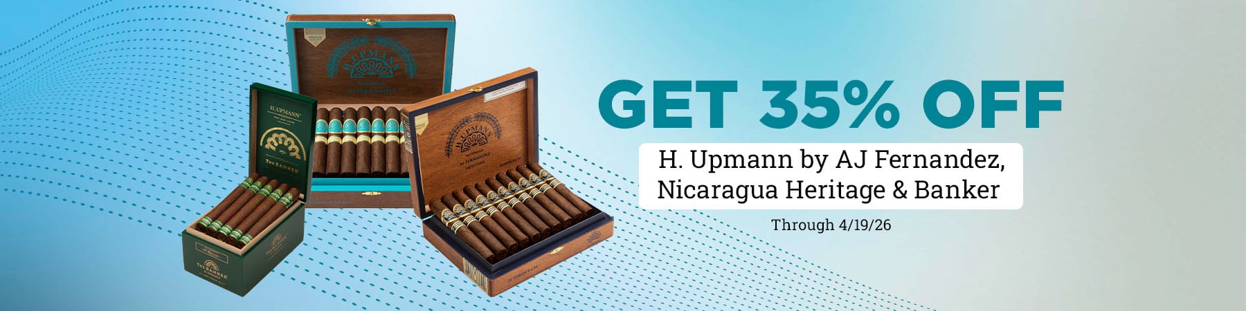 H. Upmann by AJ, Nicaragua Heritage & Banker - 35% off