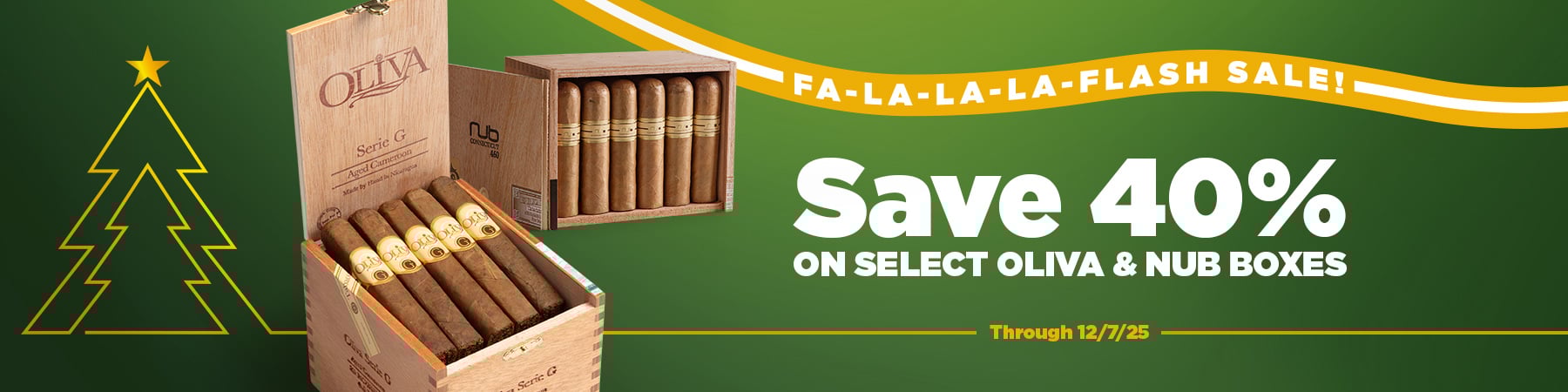 40% off Oliva and Nub Boxes