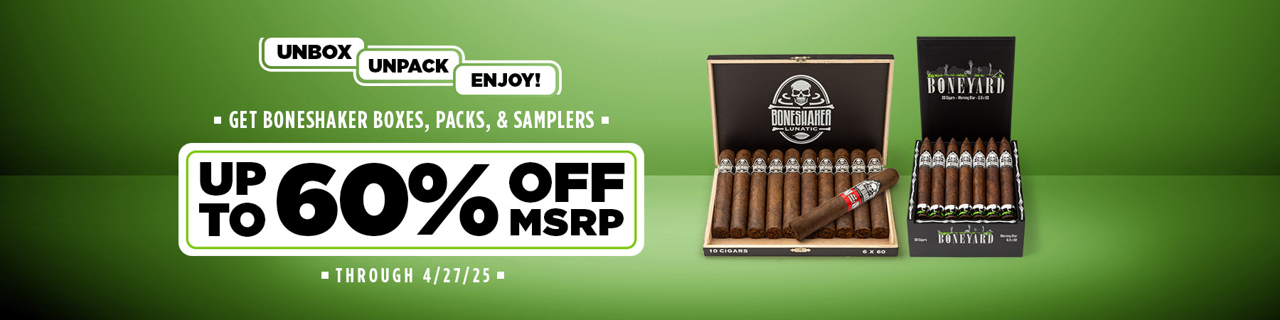 Boneshaker Boxes, Packs & Samplers - Up to 60% Off MSRP