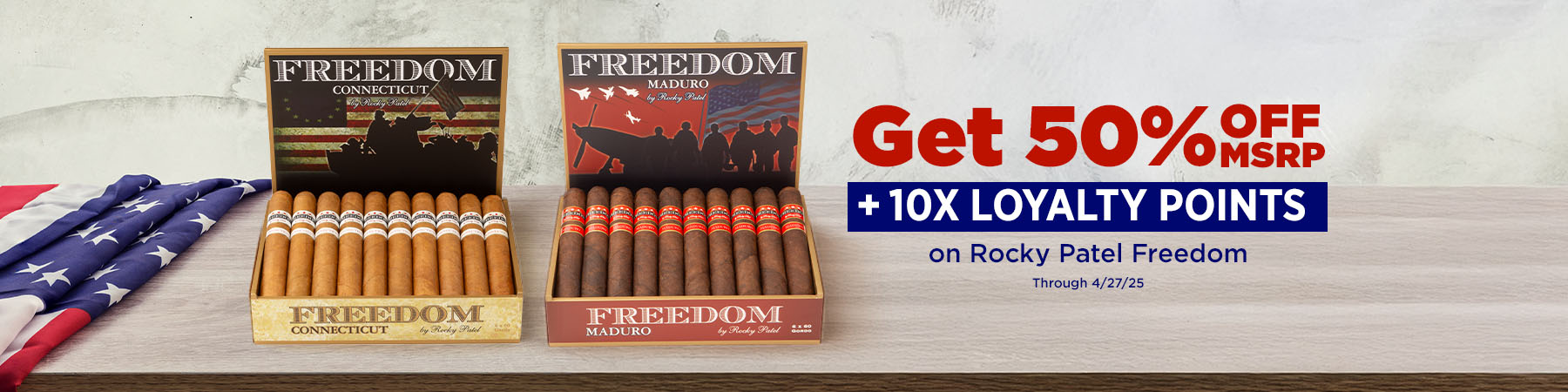Freedom - 50 % Off MSRP + 10x Loyalty