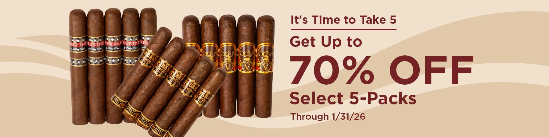 5-pack sale - up to 70% off