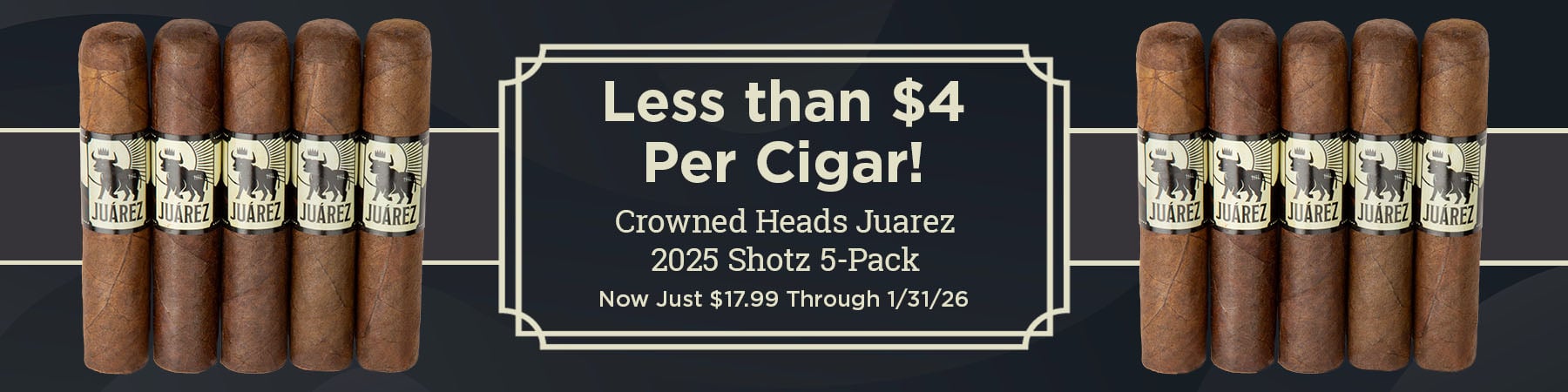 Crowned Heads Juarez 2025 Shotz 5-pack - $17.99
