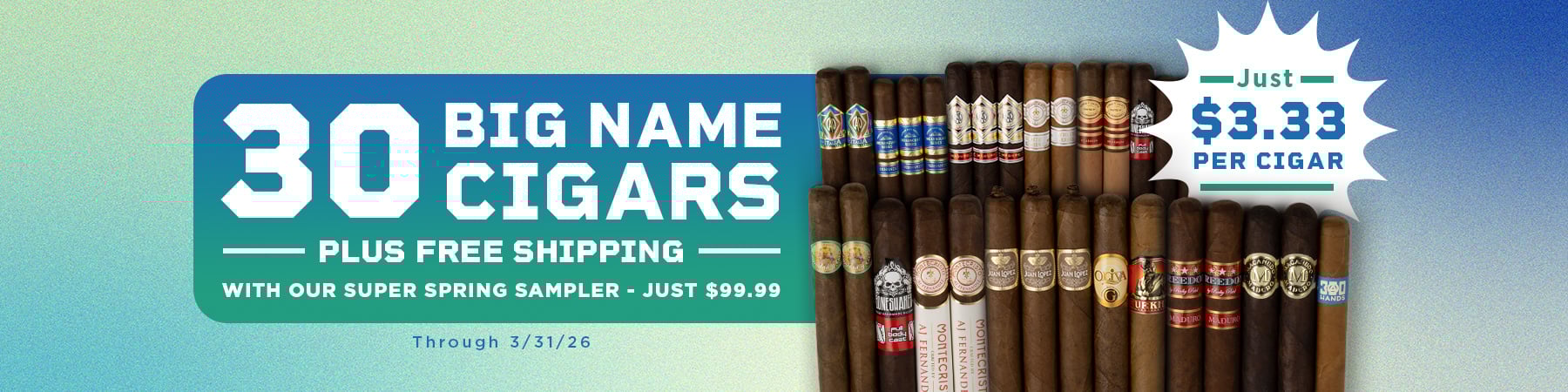 Top Brand Sampler for $99.99 + free shipping