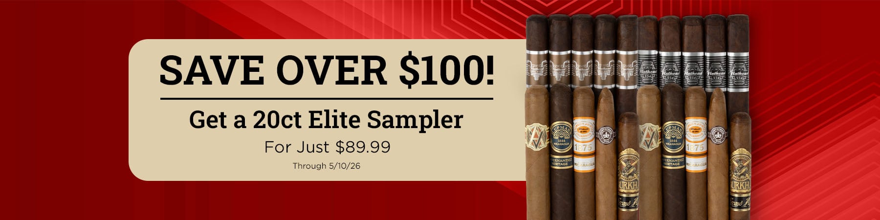 20ct Elite Sampler - only $89.99 (save over $100)