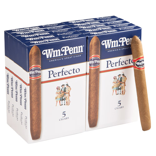 William Penn Perfecto Homogenized Tobacco Leaf Box of 50