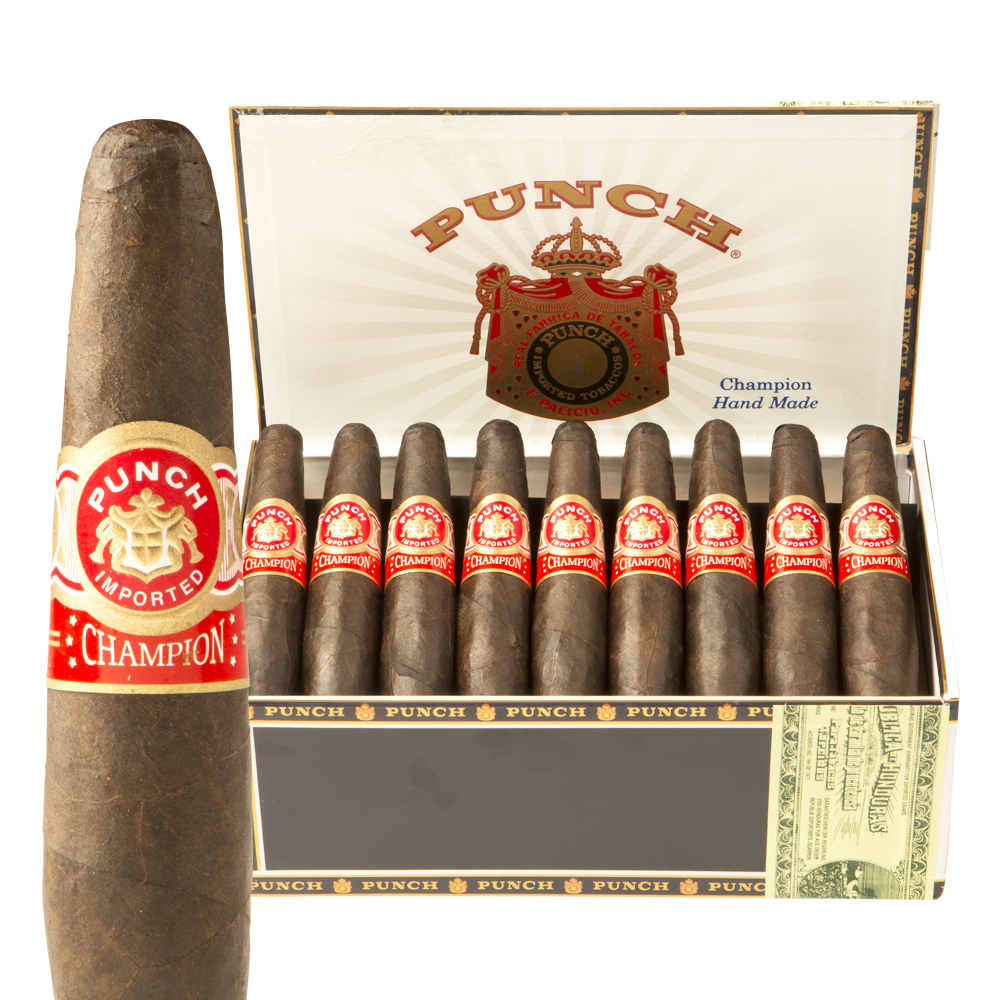 Punch Champion Connecticut Broadleaf Figurado Box of 25