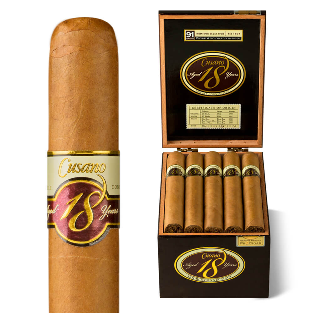 cussen and co tobacco Cusano 18 Double Connecticut Gordo Dominican Box of 18