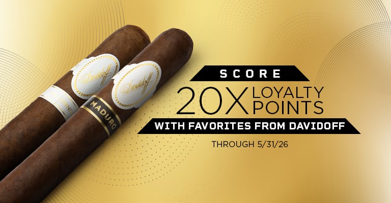 Get 20x loyalty points on select Davidoff purchases