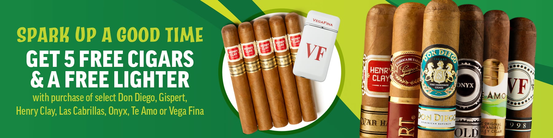 5 Free Cigars & a Free Lighter