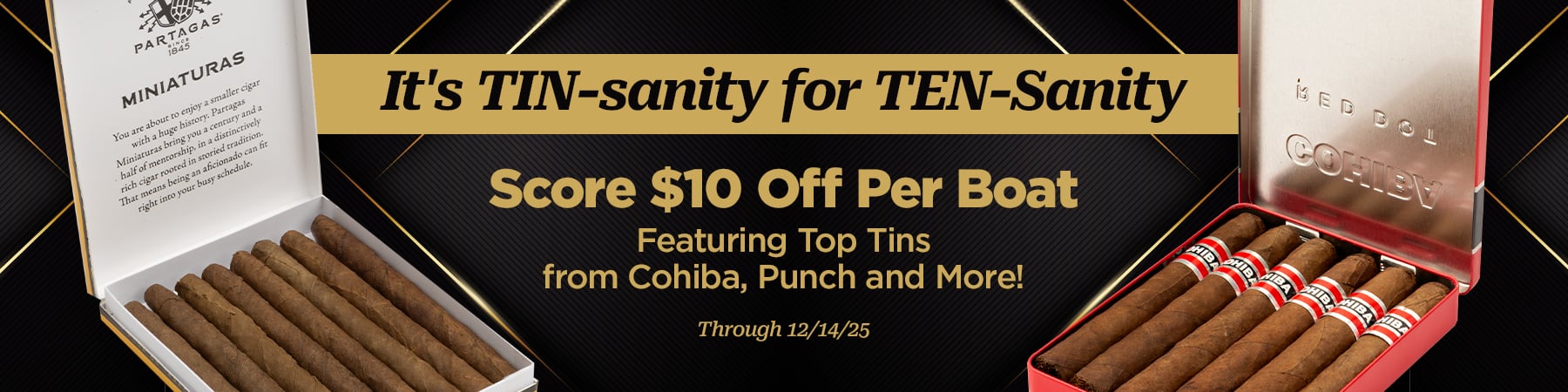 Get $10 off per boat during our tinsanity sale