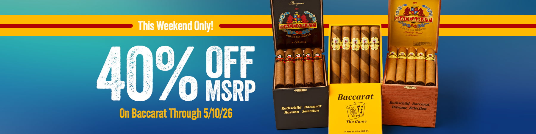 Get 40% off MSRP Baccarat