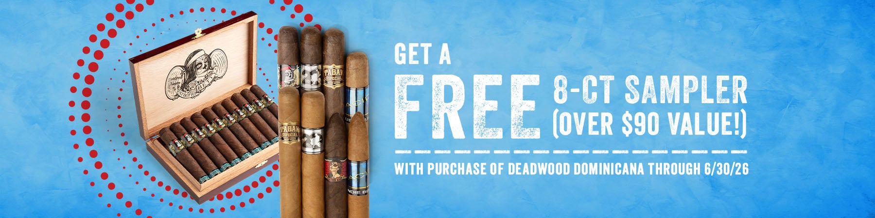 Get a Deadwood 8ct Sampler Free