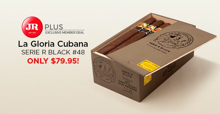 La Gloria Cubana Serie R Black #48 Only $79.95