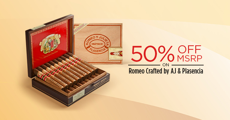 50% Off MSRP on Romeo Crafted by AJ & Plasencia