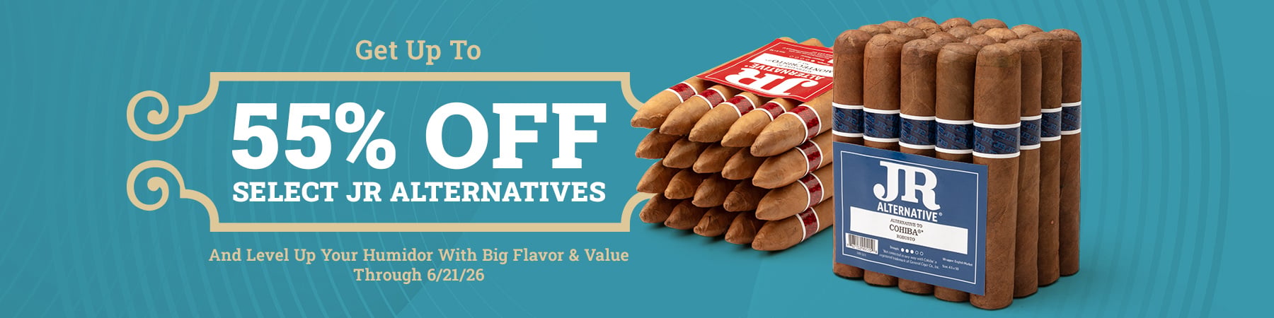 Get up to 55% off JR Alternatives