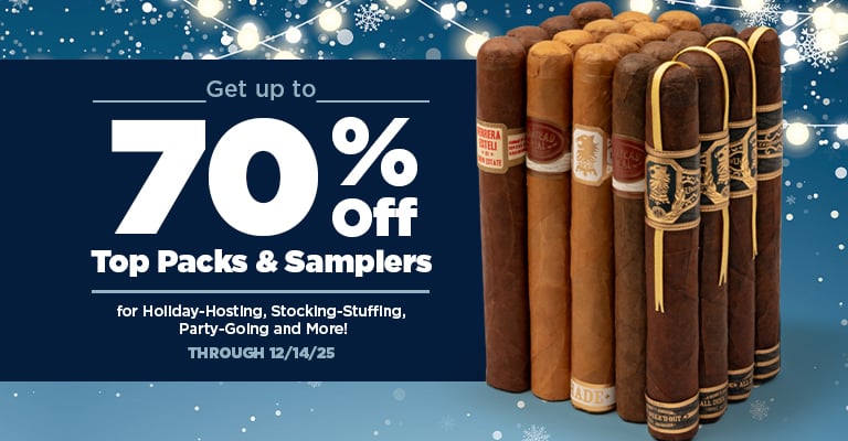 Get up to 70% off on select packs and samplers
