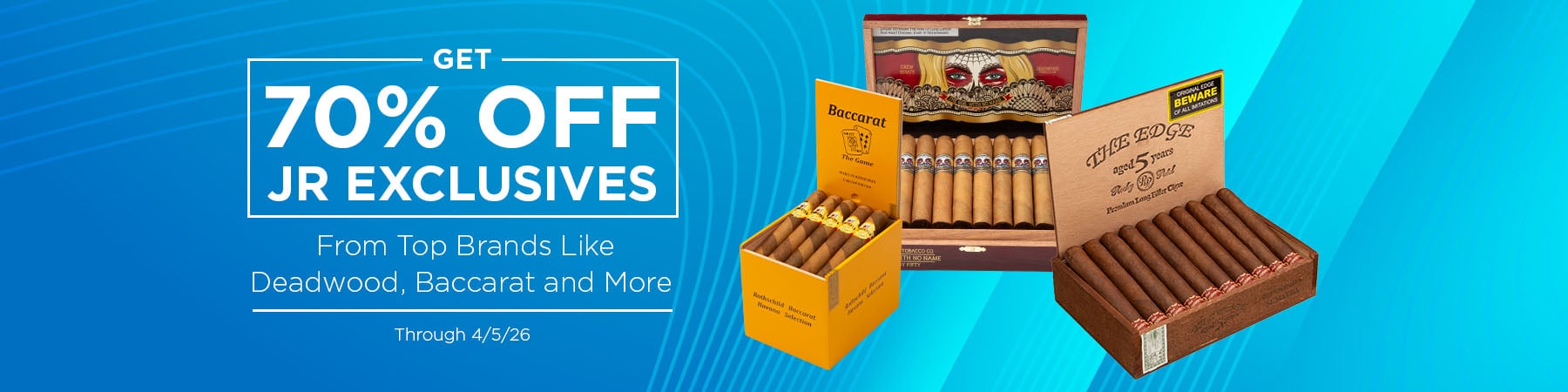 Get up to 70% Off on JR Exclusives