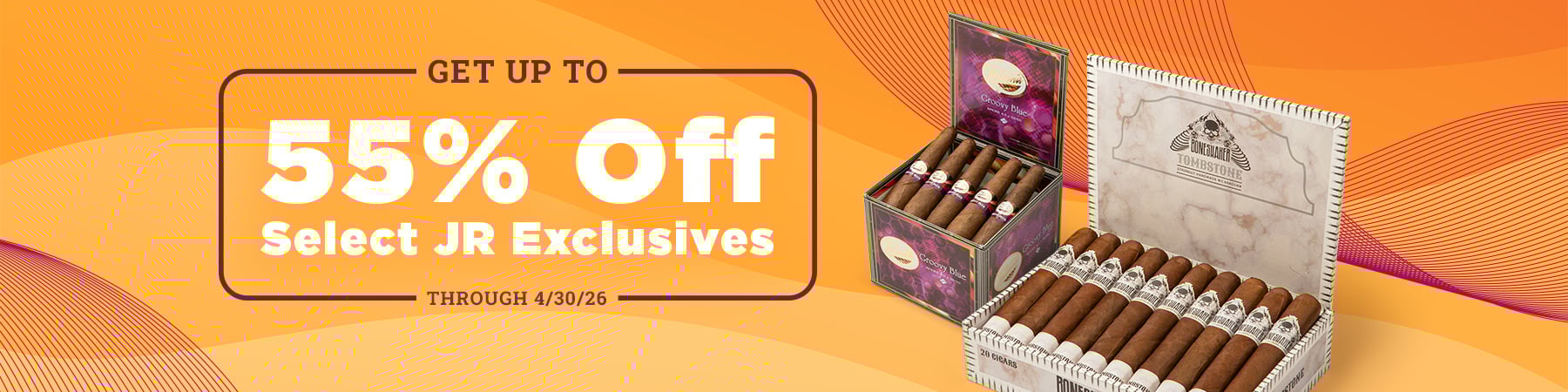 Get Up to 55% Off on JR Exclusives