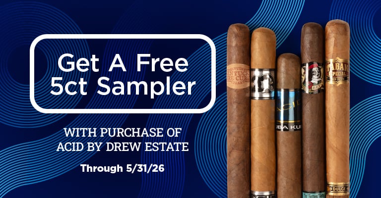 Get a 5ct sampler free with select Acid purchases