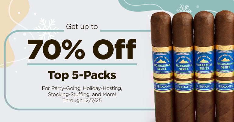 Get select 5-packs for up to 70% off