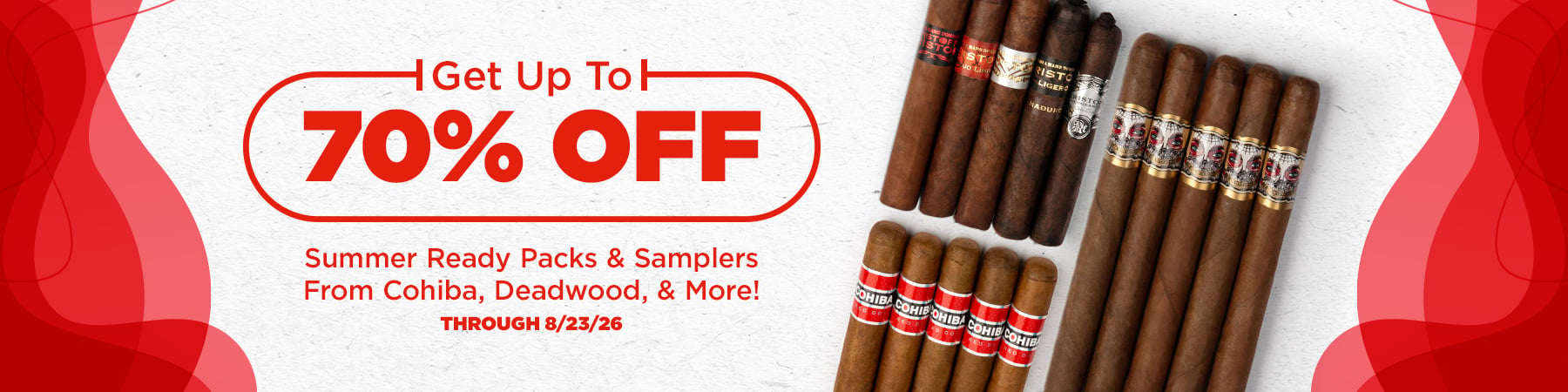 Get up to 70% off select Packs and Samplers