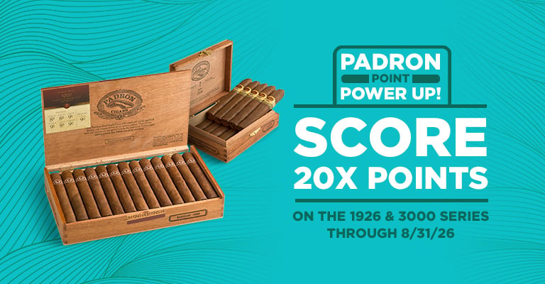 Get 20x loyalty points on Padron purchases